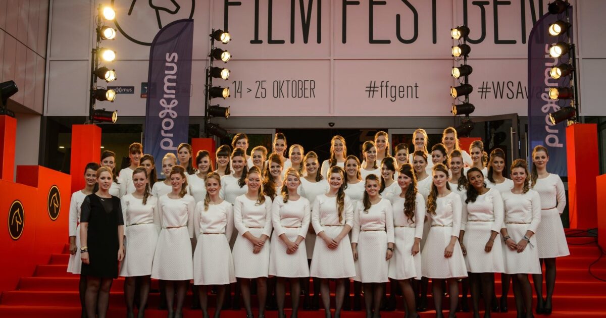 Caroline Biss De Client laten de Film Fest Gent hostesses stralen